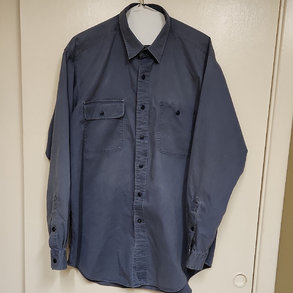 Ralph Lauren Blue Casual Button Down Shirt Relaxed Fit